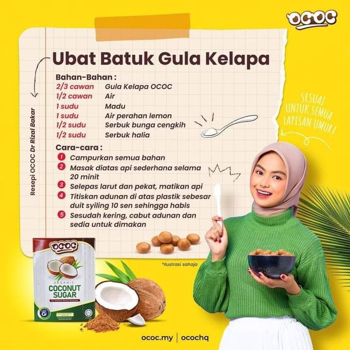 Cocodrinks.my OCOC Gula Kelapa Dr Rizal resepi ubat batuk dari gula kelapa