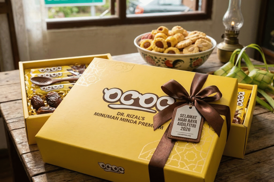 Cocodrinks featureImage - Idea Buah Tangan Raya Terbaik 2026 Kenapa OCOC Lebih Bermakna Daripada Biskut Raya